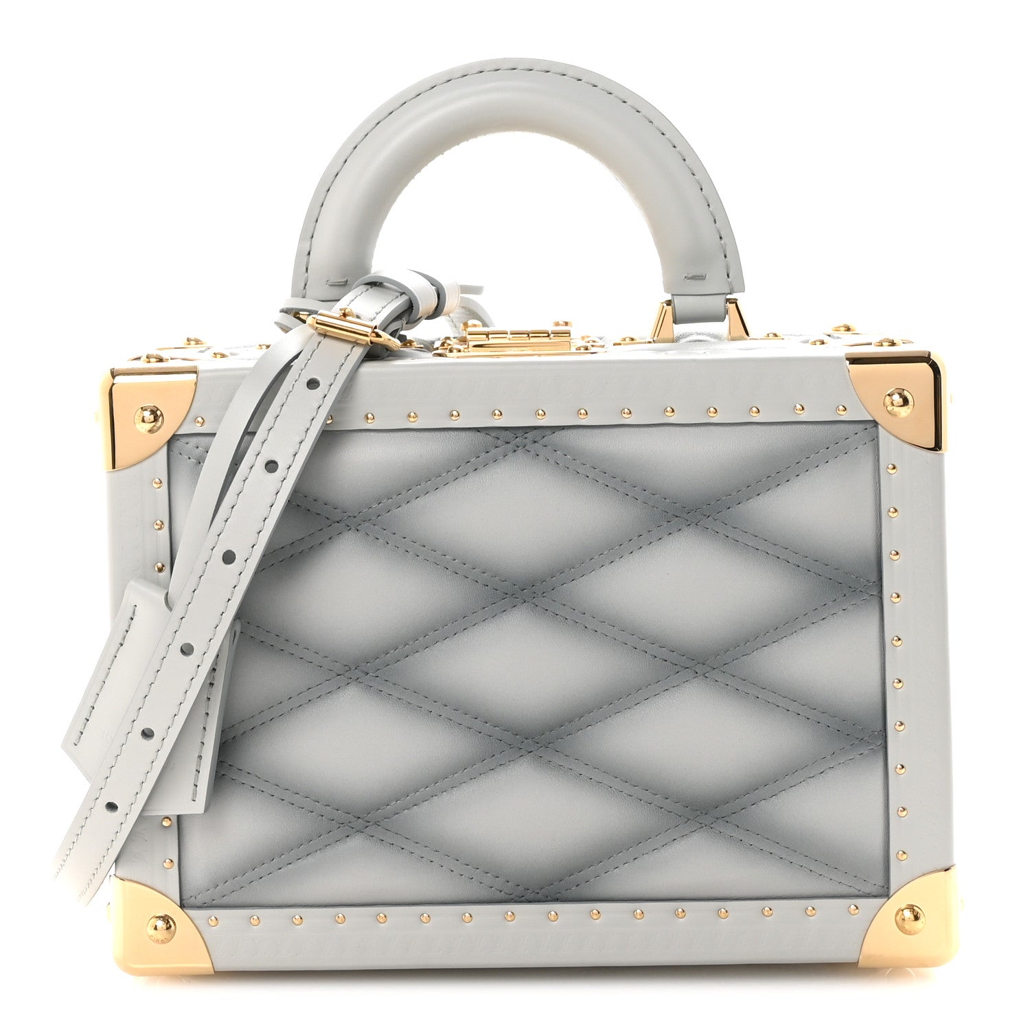Louis Vuitton Lambskin Malletage Petite Valise Palazzo Ecume 1 of 9