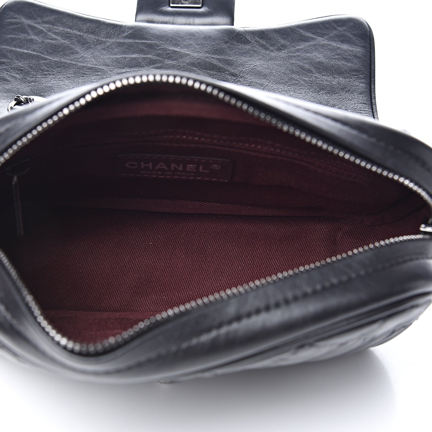 Chanel Aged Calfskin Quilted Small Easy Flap Black 4 of 9