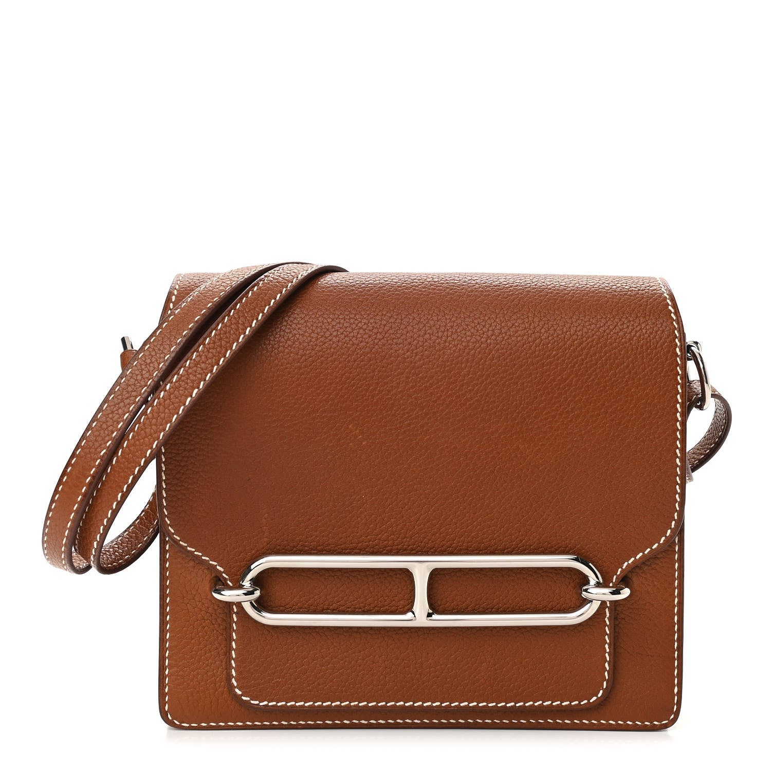 Hermes Barenia Faubourg Mini Sac Roulis Fauve 1 of 12