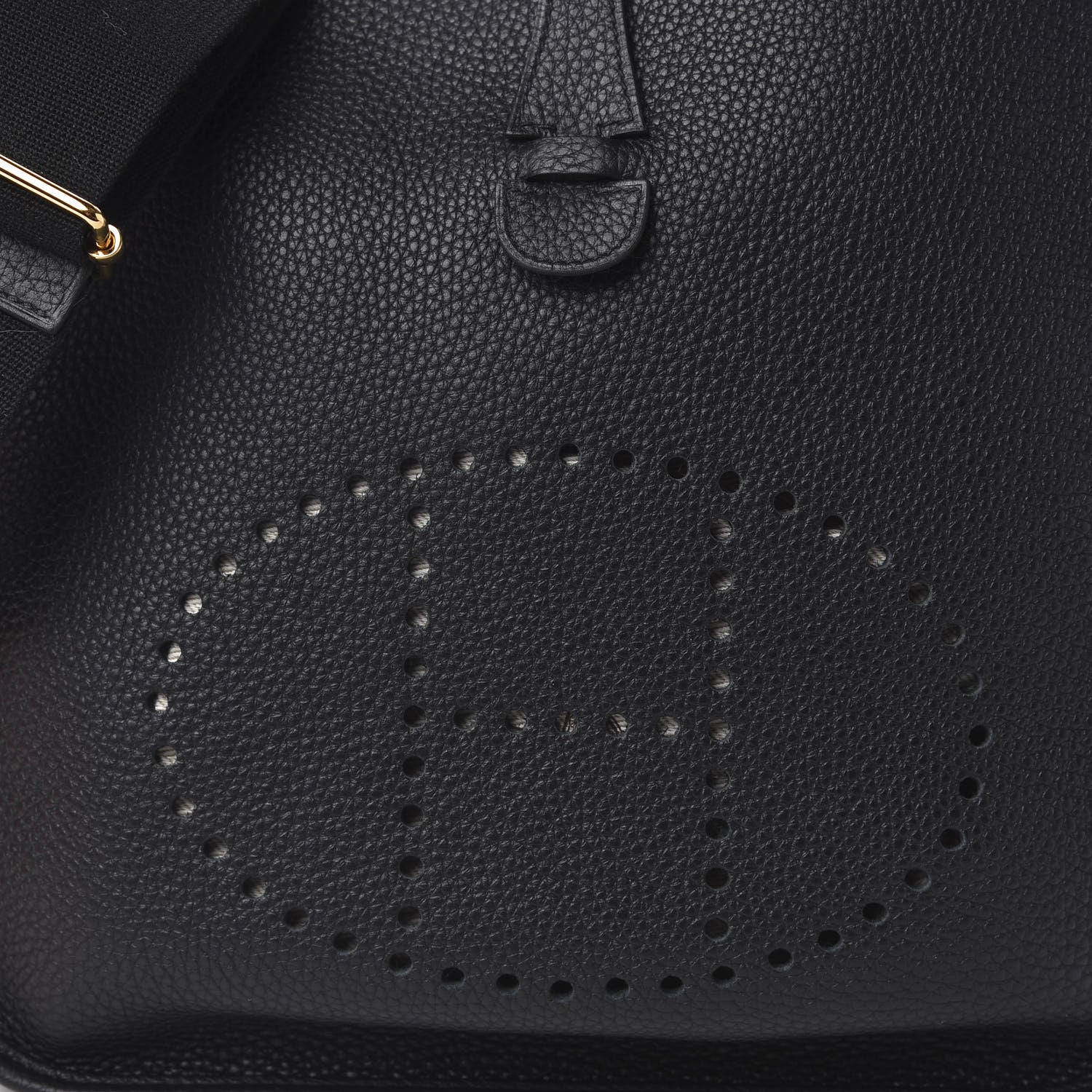 Hermes Taurillon Clemence Evelyne III PM Black 10 of 11