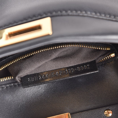 Fendi Nappa Mini Peekaboo Iconic Satchel Black 8 of 18