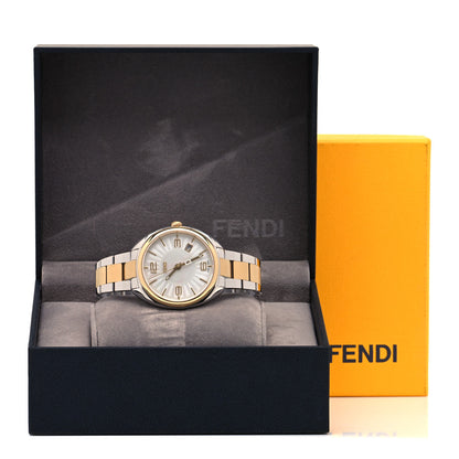 Fendi Stainless Steel Mother of Pearl 34mm Momento Two Tone Quartz Watch 5 of 5