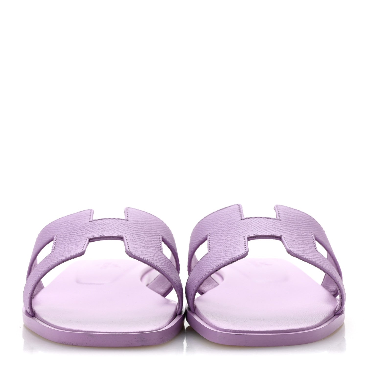 Hermes Epsom Oran Sandals 37 Violet Amethyste 3 of 10