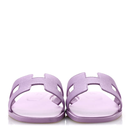 Hermes Epsom Oran Sandals 37 Violet Amethyste 3 of 10