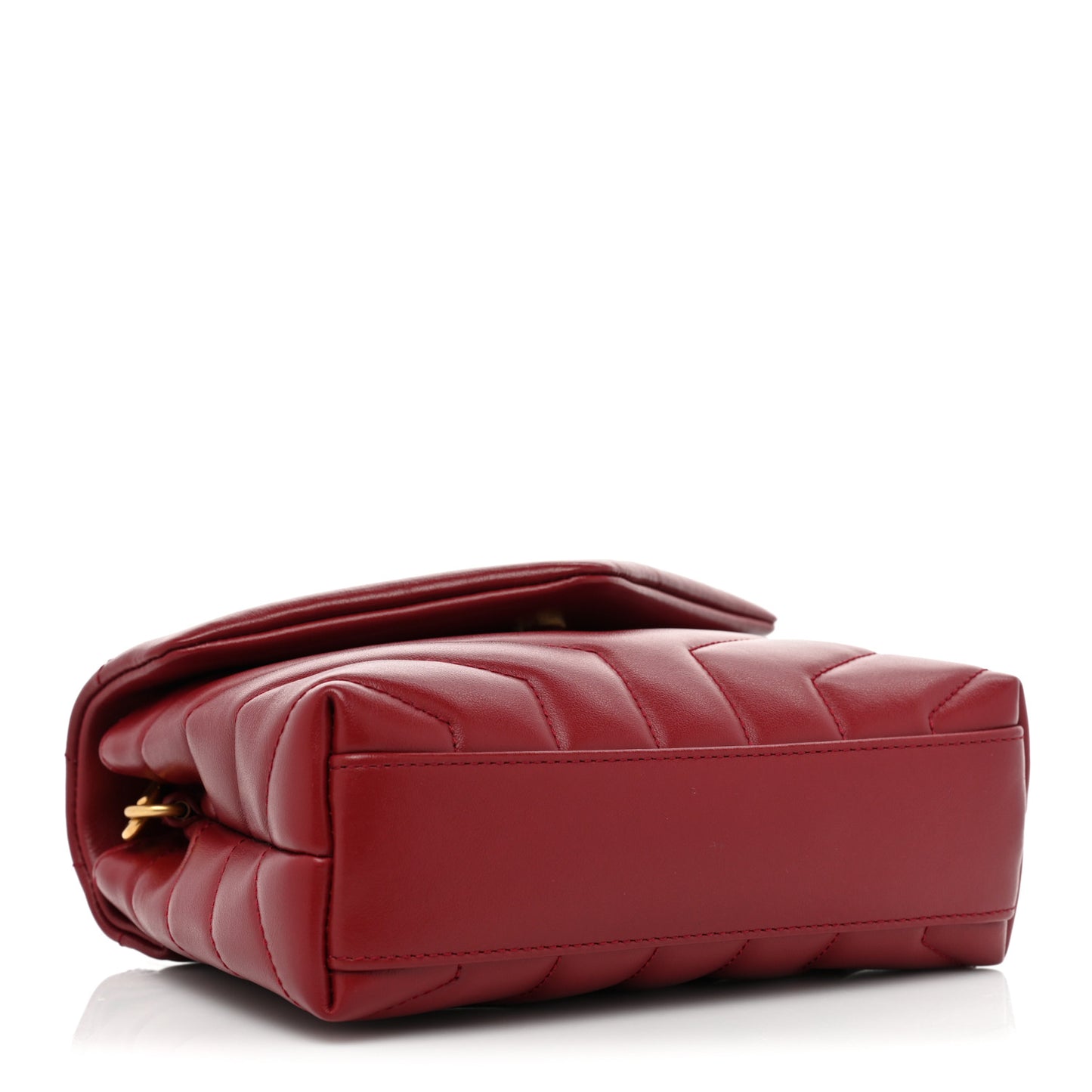 Calfskin Y Quilted Monogram Toy Loulou Monogram Crossbody Bag Red