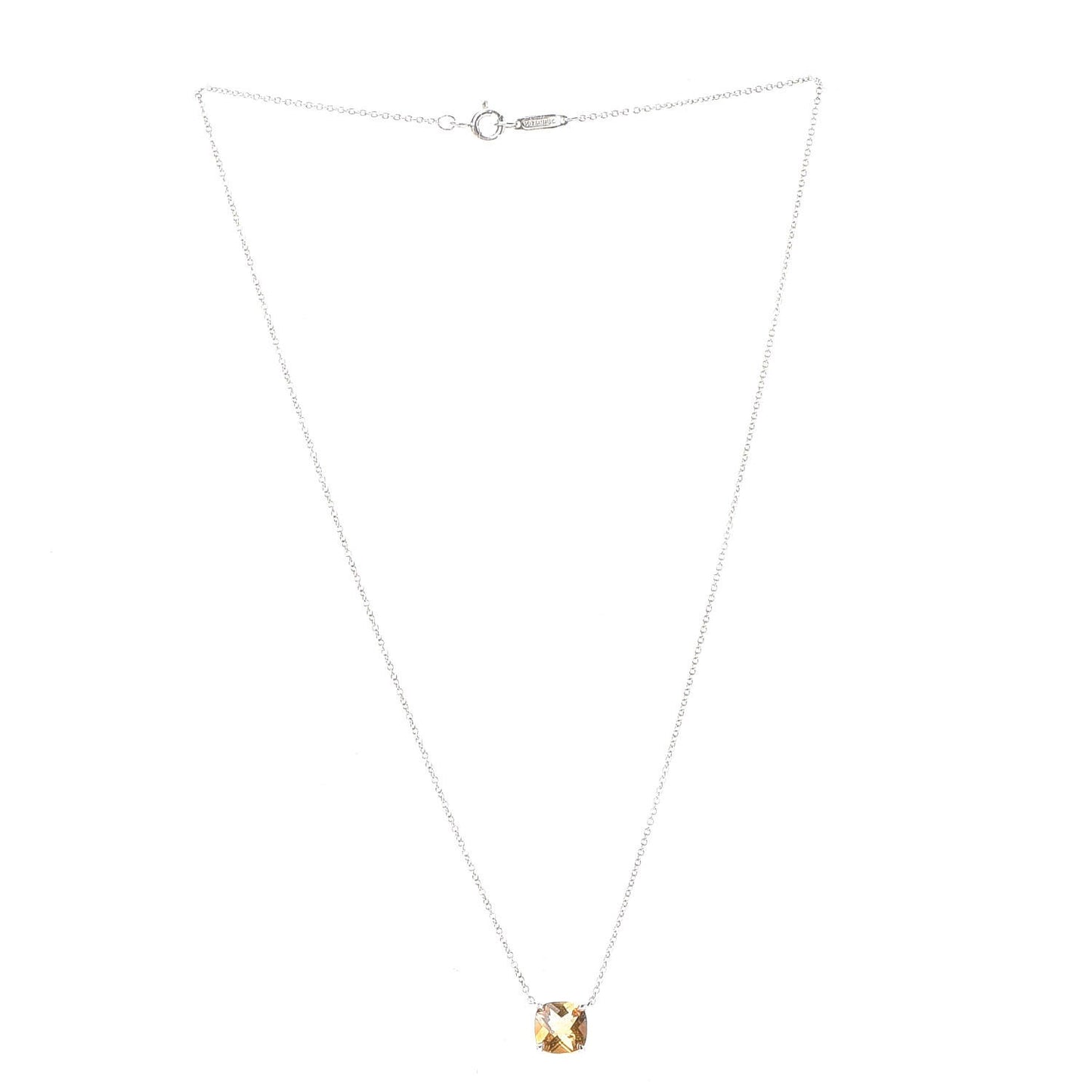Sterling Silver Citrine Sparklers Pendant Necklace