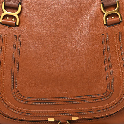 Chloe Calfskin Large Marcie Satchel Tan 8 of 12