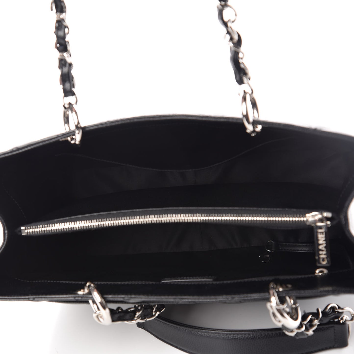 Caviar Quilted Grand Shopping Tote GST Black