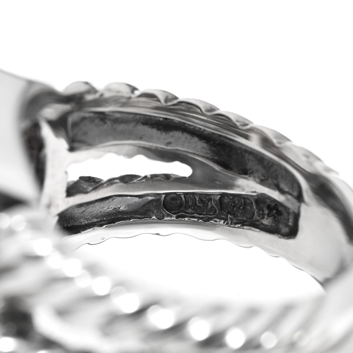 Sterling Silver Diamond Prasiolite 11mm Albion Ring 53 6.25