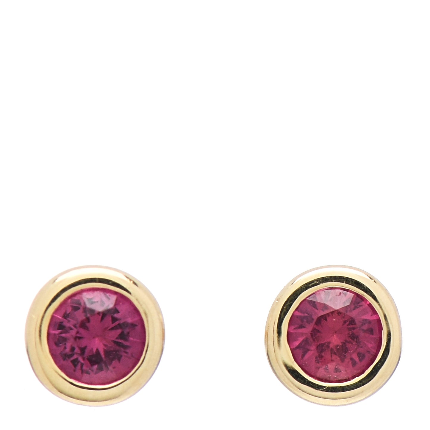 18K Yellow Gold Ruby .22ctw Elsa Peretti Color By The Yard Earrings