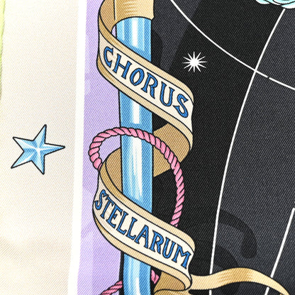 Hermes Silk Chorus Stellarum Scarf 70 Gris Nacre Anthracite 5 of 5