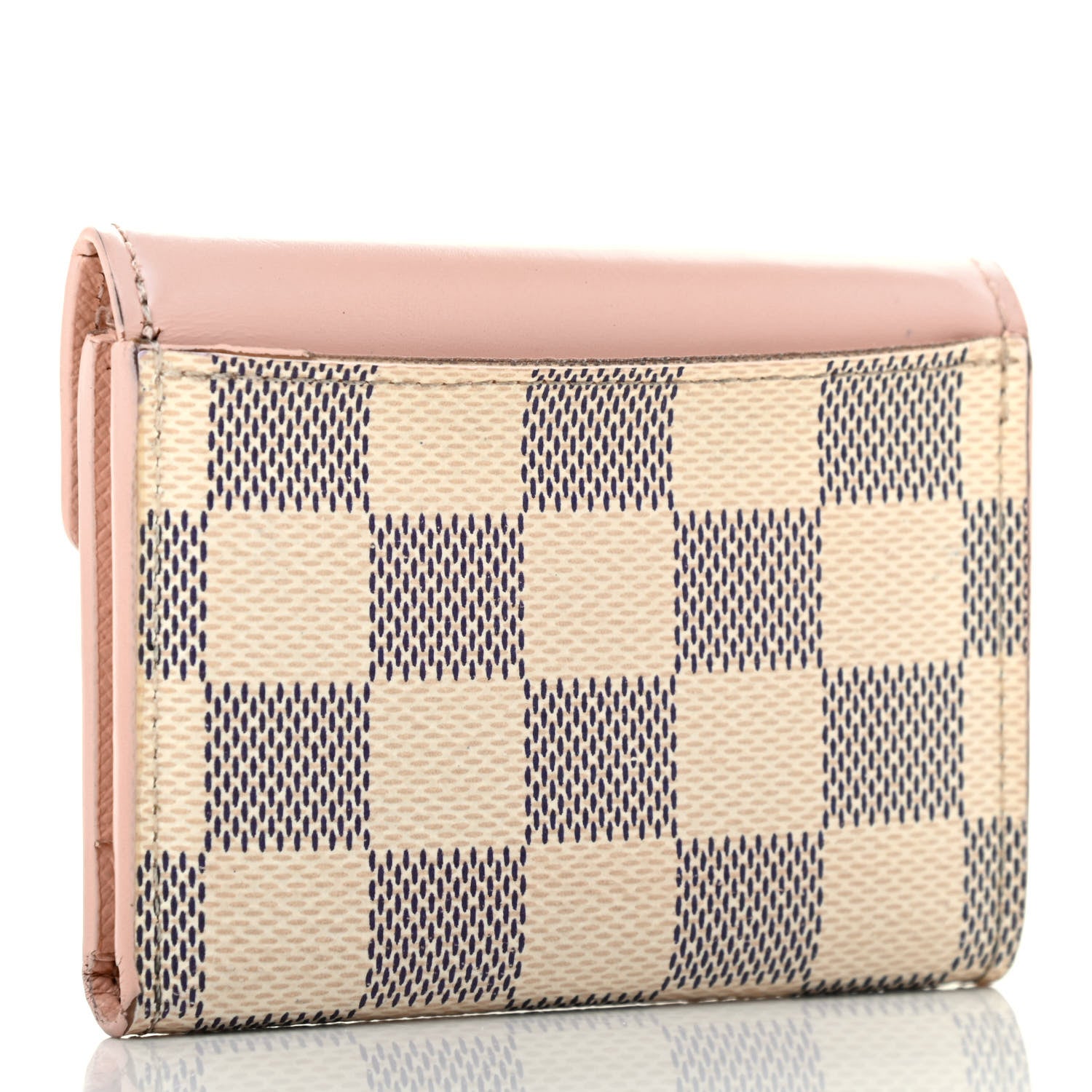 Louis Vuitton Damier Azur Zoe Wallet Rose Ballerine 2 of 4