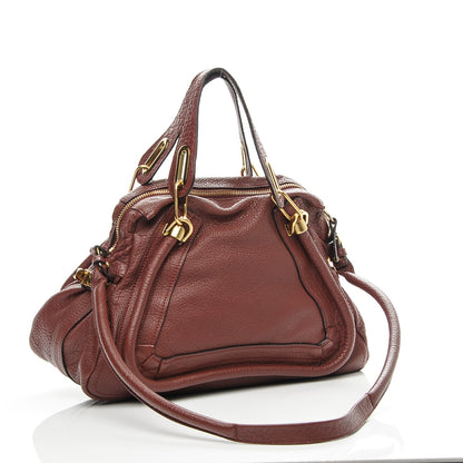 Chloe Calfskin Medium Paraty Burgundy 3 of 7