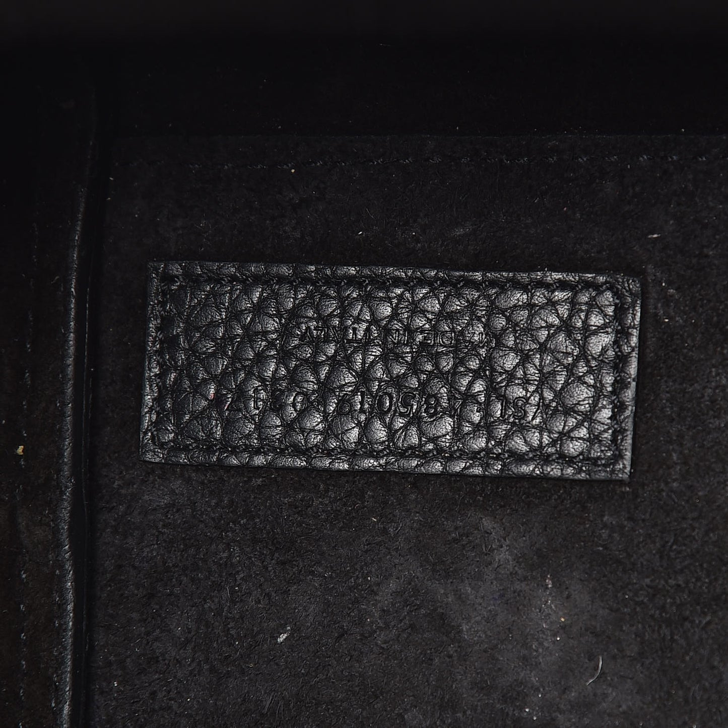 Grained Calfskin Nano Sac De Jour Souple Black