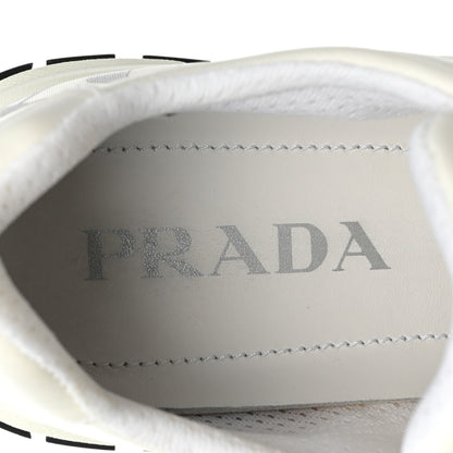 Prada Nylon Gabardine Logo Sneakers 38 White 8 of 10