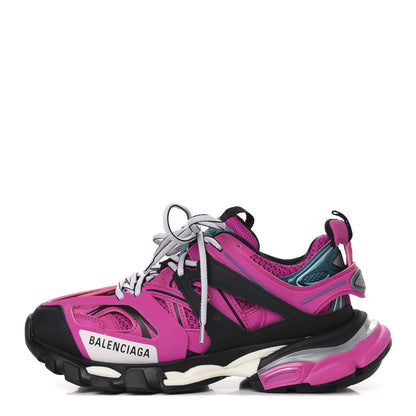 Balenciaga Mesh Fabric Womens Track Sneakers 37 Pink Black 1 of 9
