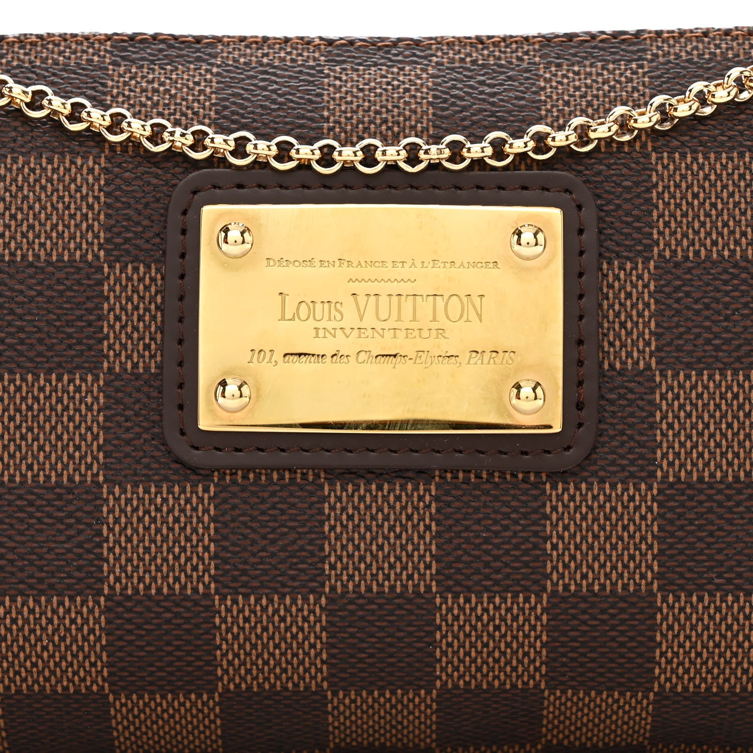 Louis Vuitton Damier Ebene Eva Clutch 8 of 10
