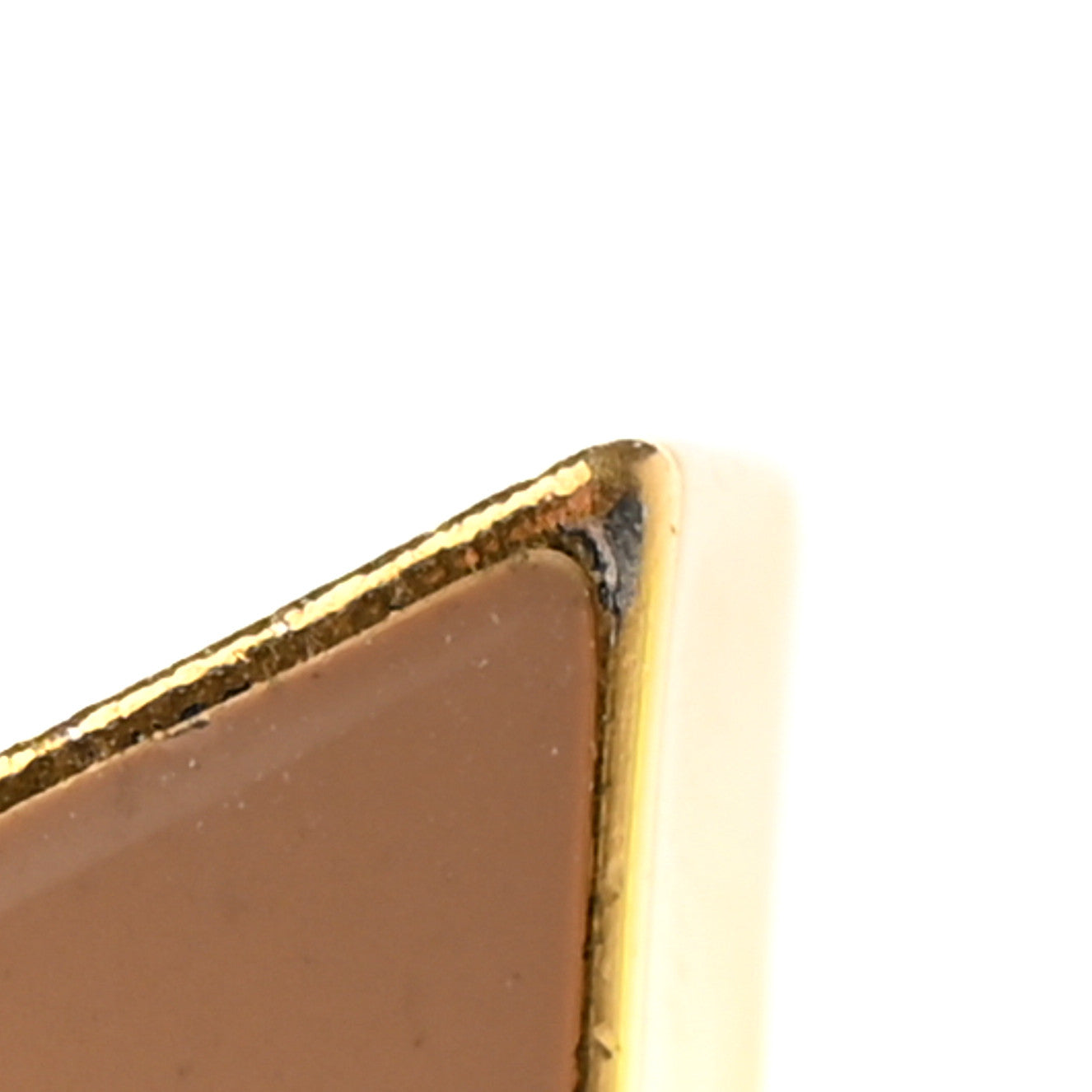 Metal Enamel Fleur De Monogram Bag Charm Dore