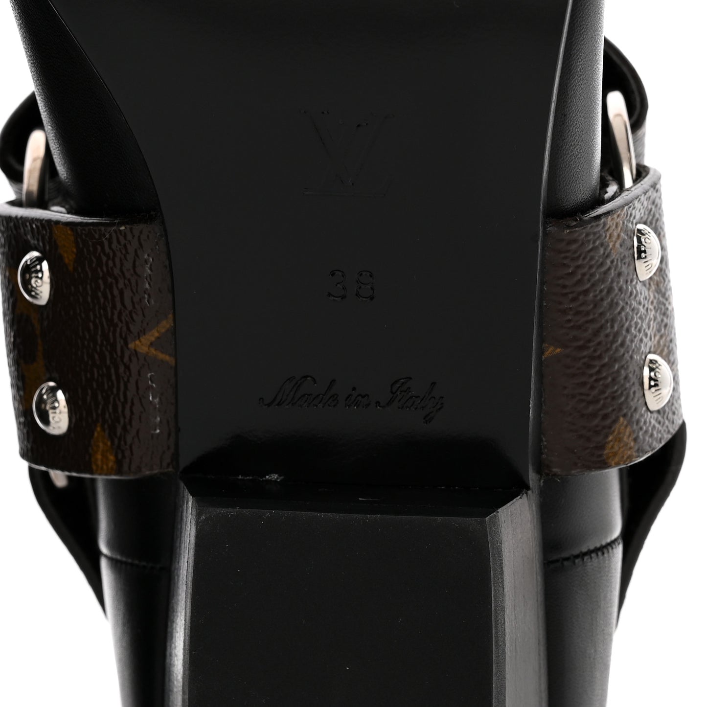 Calfskin Monogram Rhapsody Ankle Boots 38 Black
