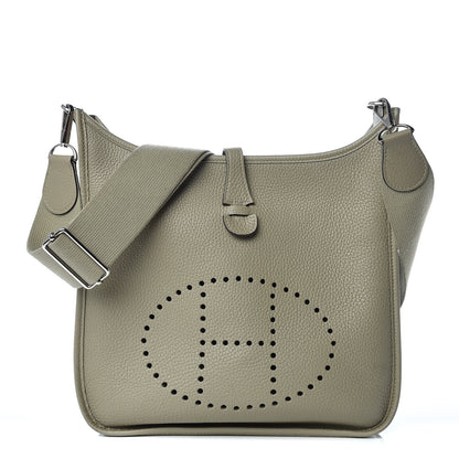 Hermes Taurillon Clemence Evelyne III PM Sauge 1 of 13