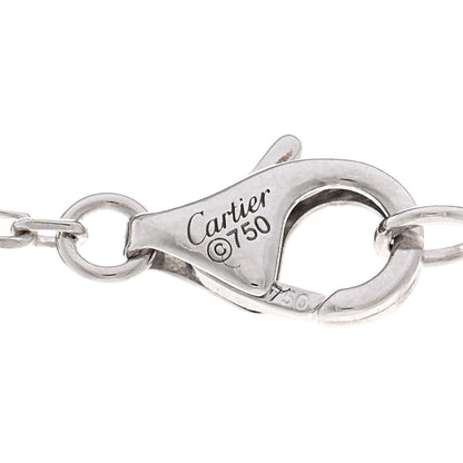 Cartier 18K White Gold Diamond Interlocking LOVE Paved Necklace 4 of 6