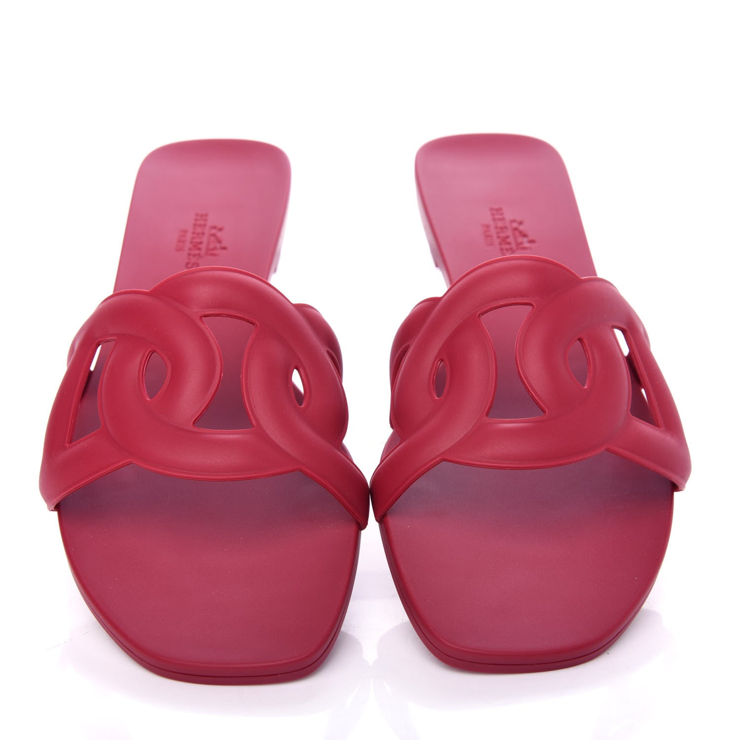 Hermes Rubber Aloha Sandals 37 Rose Baie 5 of 11