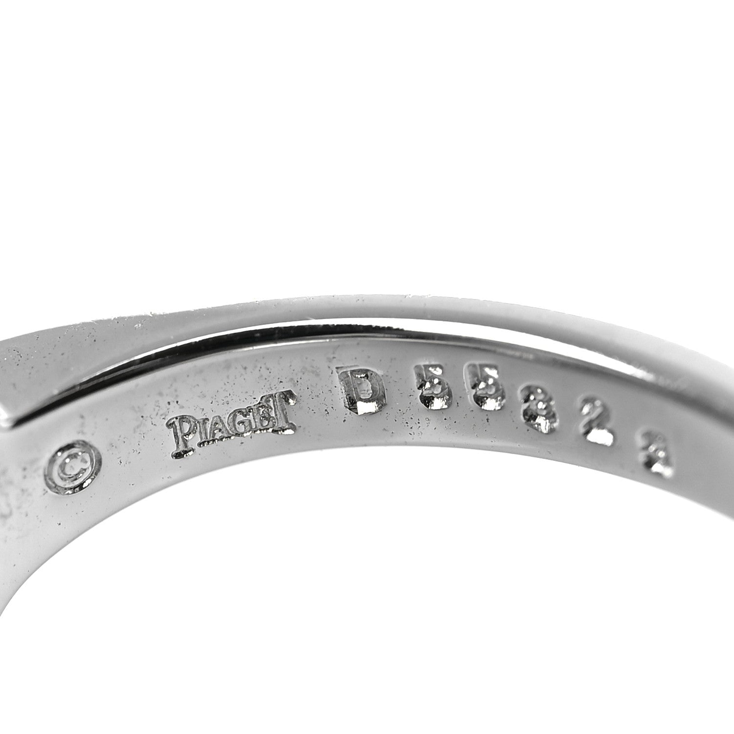 Piaget 18K White Gold Diamond Heart Ring 54 6.75 6 of 6