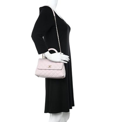 Chanel Caviar Quilted Mini Coco Handle Flap Lilas Lilac 2 of 9