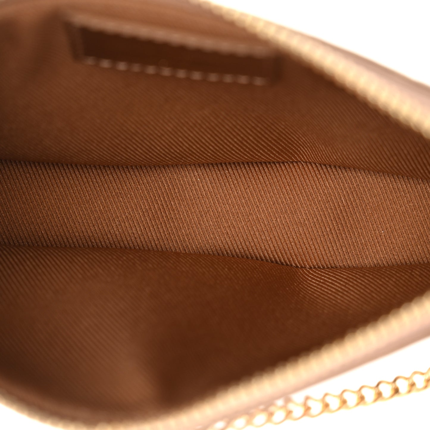 Metallic Vernis Mini Pochette Accessories Rose Gold