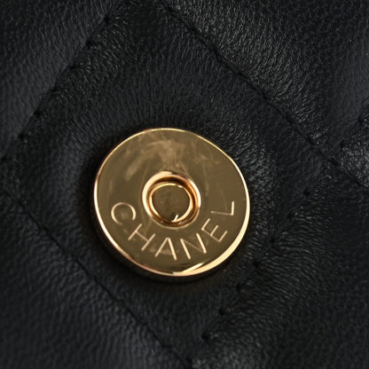 Chanel Lambskin Quilted CC Hook Card Holder Black 10 of 13
