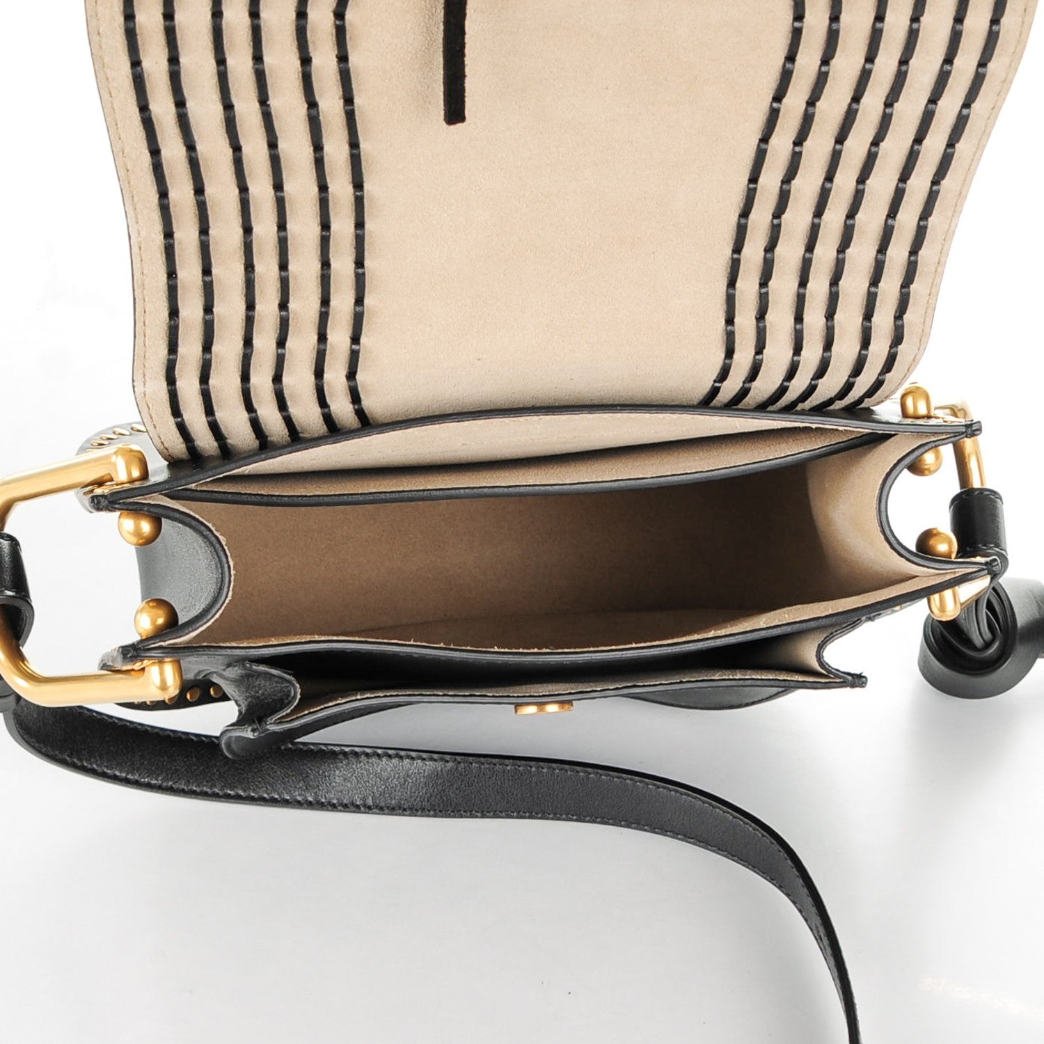 Chloe Calfskin Braided Small Hudson Shoulder Bag Black 5 of 8