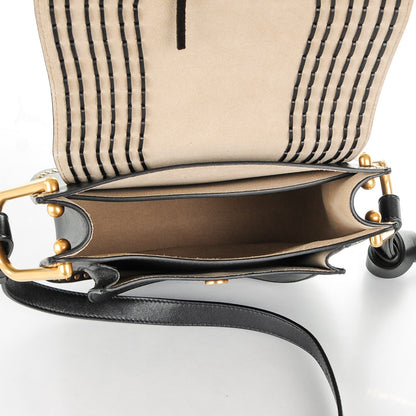 Chloe Calfskin Braided Small Hudson Shoulder Bag Black 5 of 8