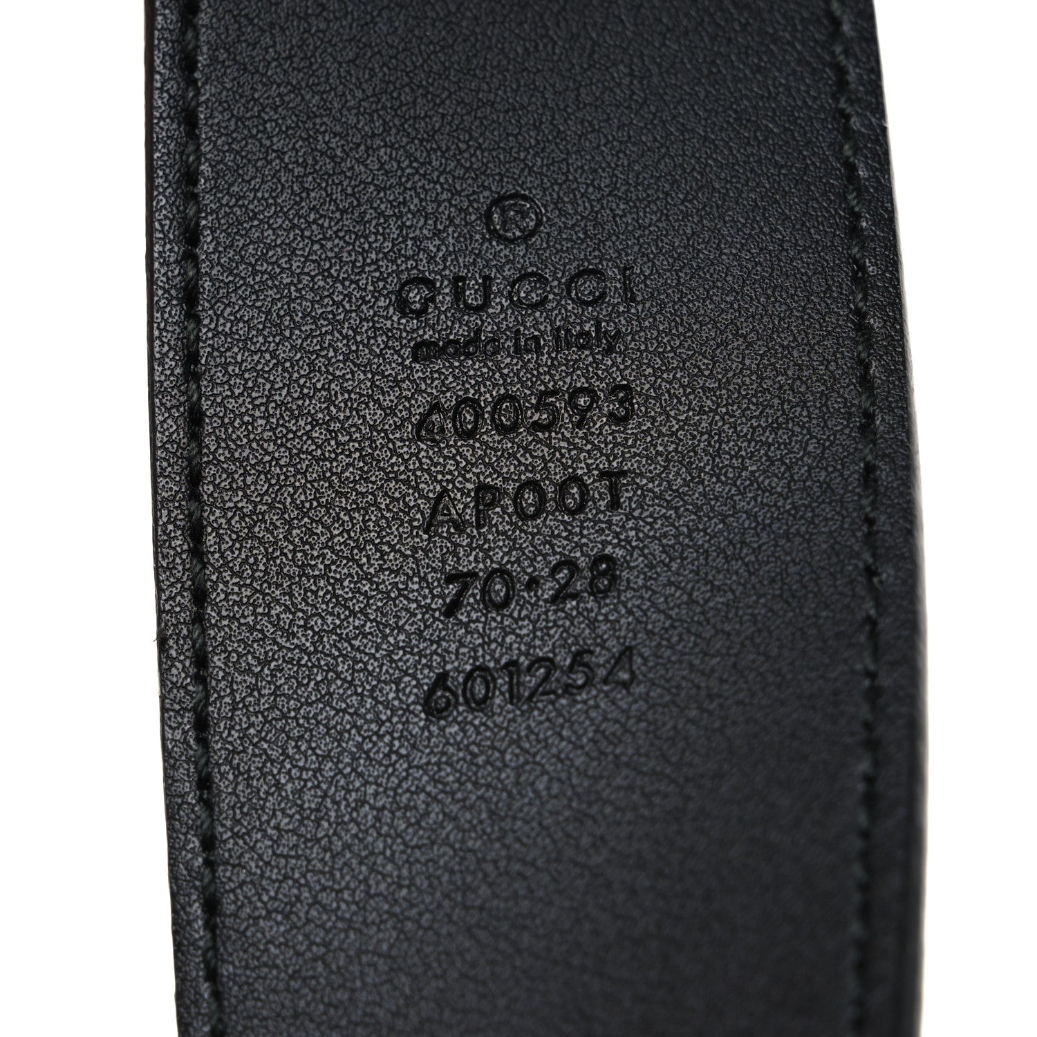 Gucci Calfskin Double G 40mm Belt 70 28 Black 5 of 5
