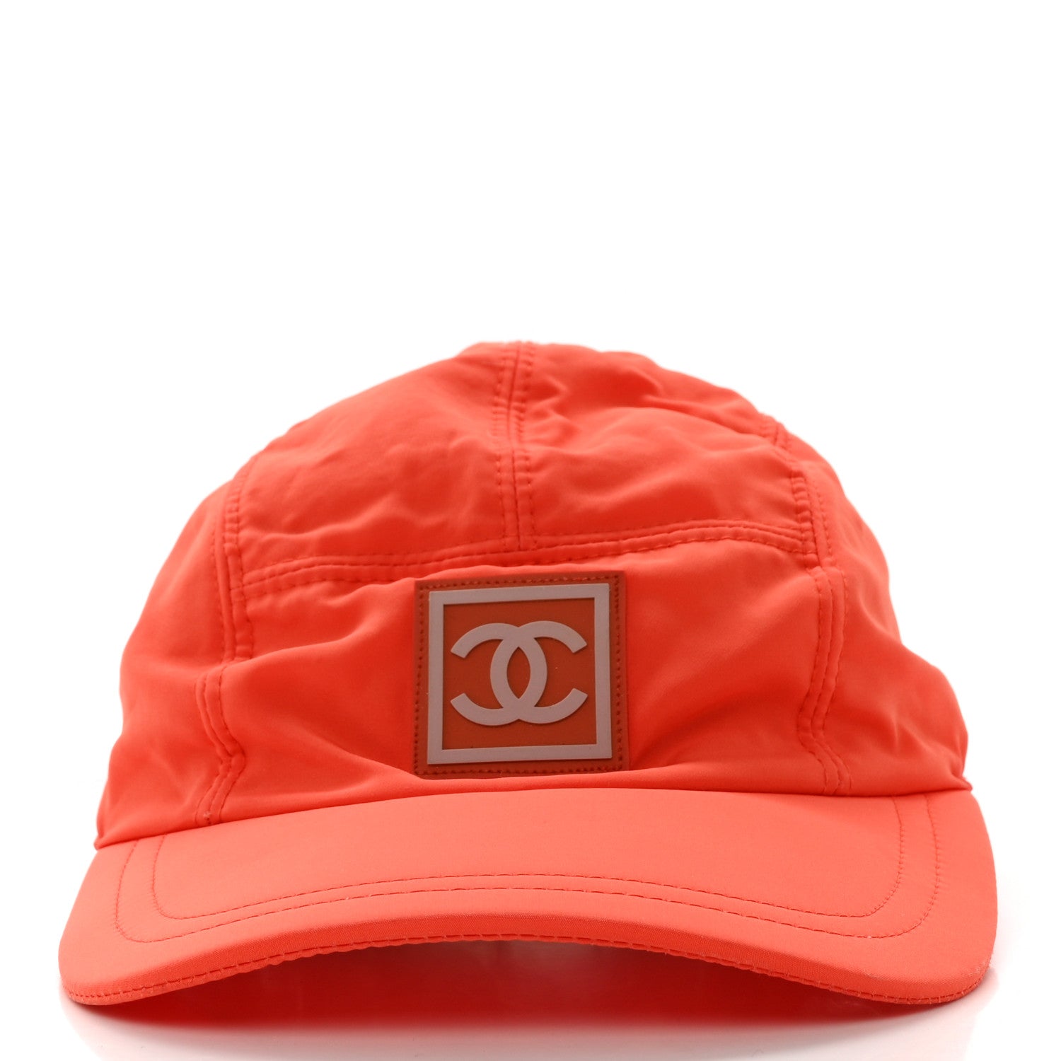 Chanel Nylon CC Cap M Hat Orange 3 of 11