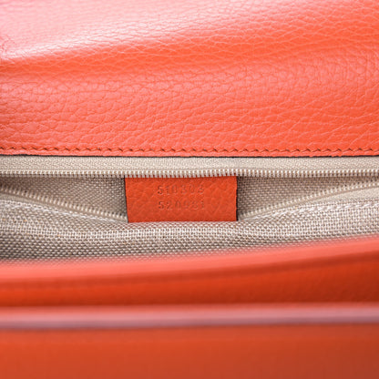 Gucci Dollar Calfskin Interlocking G Shoulder Bag Sun Orange 6 of 9