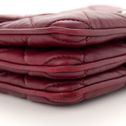 Chanel Lambskin Quilted Accordion Flap Burgundy 10 of 16