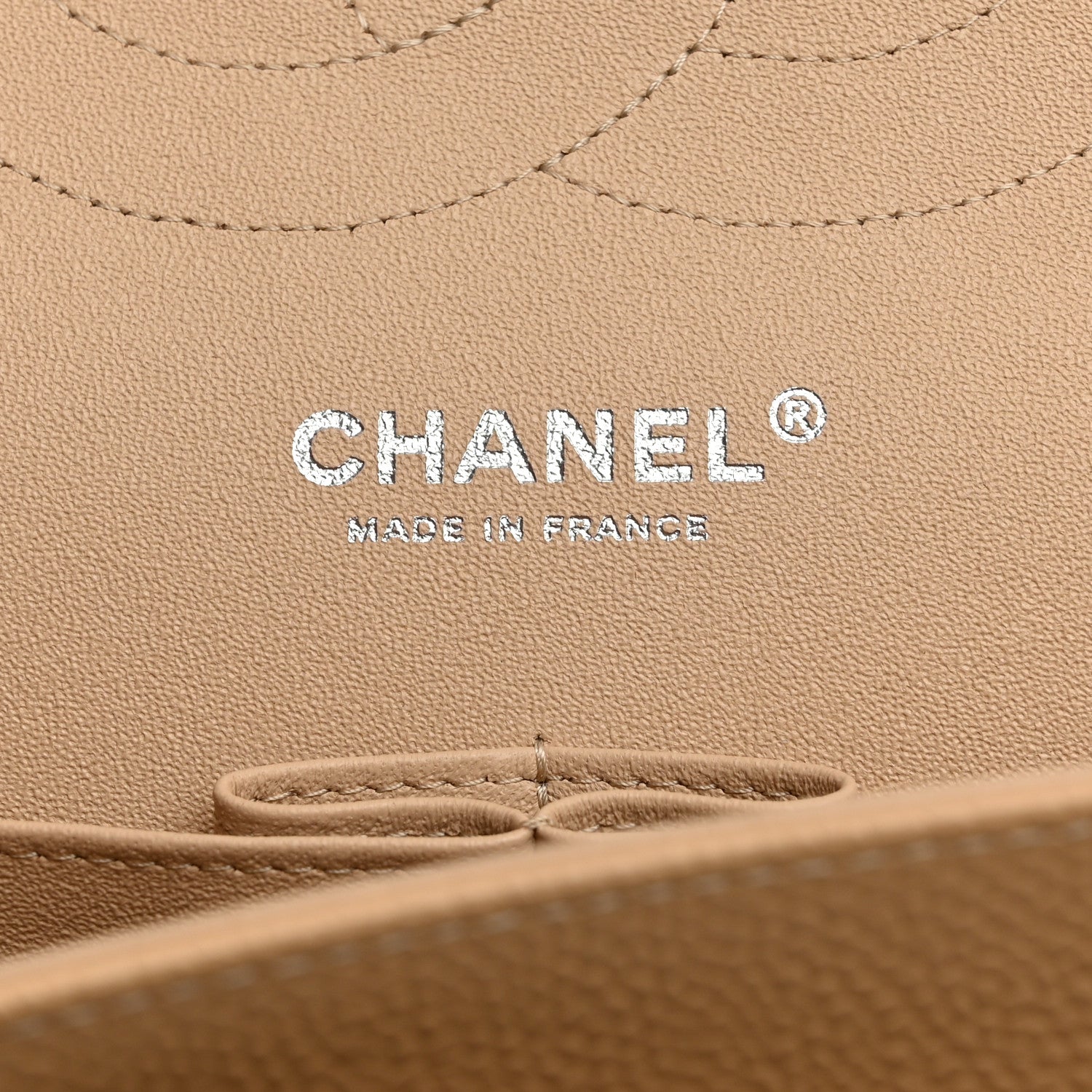 Chanel Caviar Quilted Jumbo Double Flap Beige Clair 6 of 10