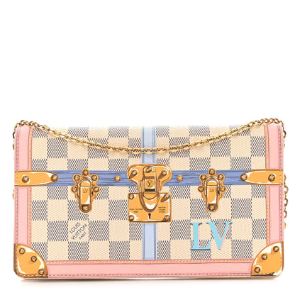 Louis Vuitton Damier Azur Summer Trunks Pochette Weekend 1 of 13