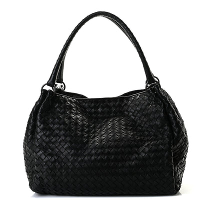 Bottega Veneta Nappa Intrecciato Parachute Bag Black 1 of 9