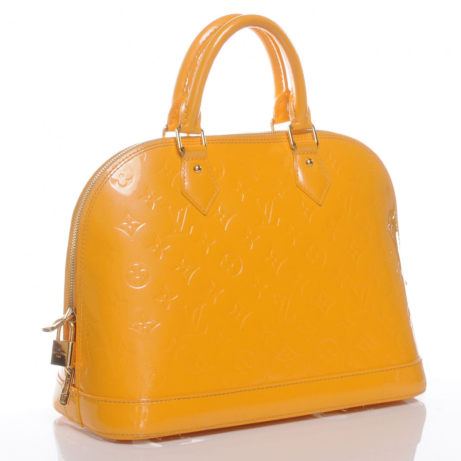 Louis Vuitton Vernis Alma PM Jaune Passion 3 of 7