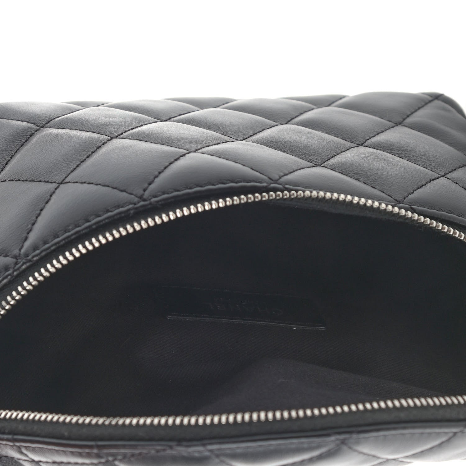 Chanel Lambskin Quilted Waist Belt Bag Black 5 of 9