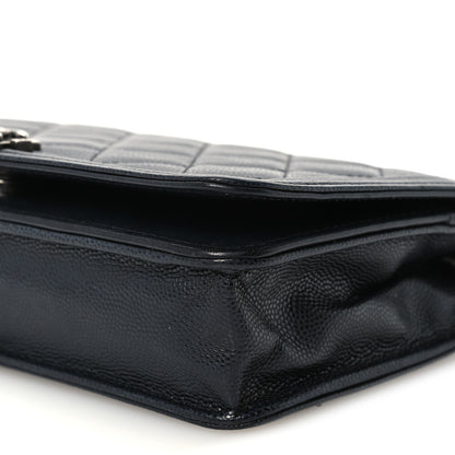 Chanel Caviar Quilted Boy Wallet On Chain WOC Black 11 of 11