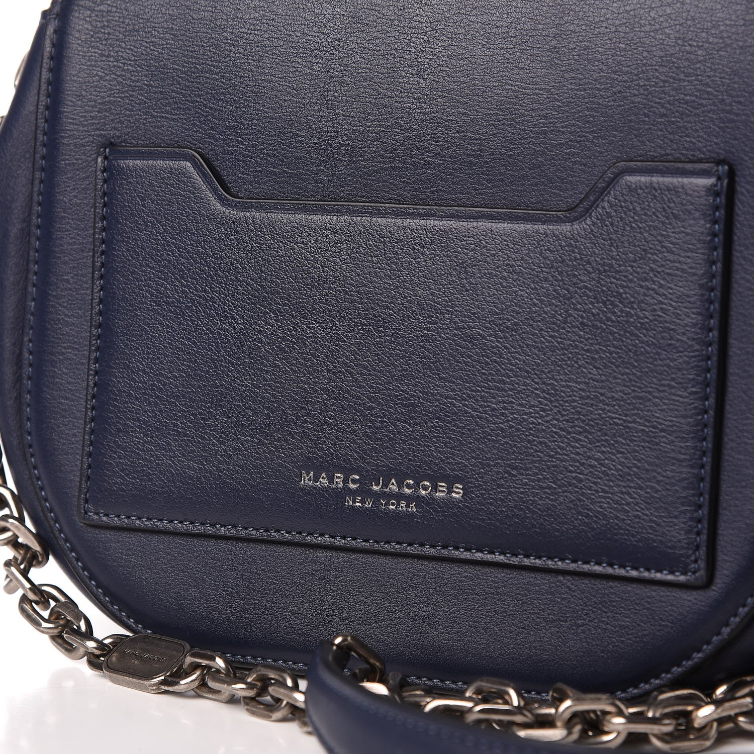 Marc Jacobs Calfskin West End The Jane Saddle Bag Navy 12 of 13