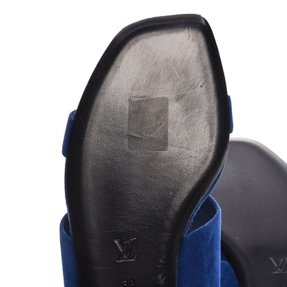 Louis Vuitton Suede Bayfront Mule 38 Blue 9 of 9
