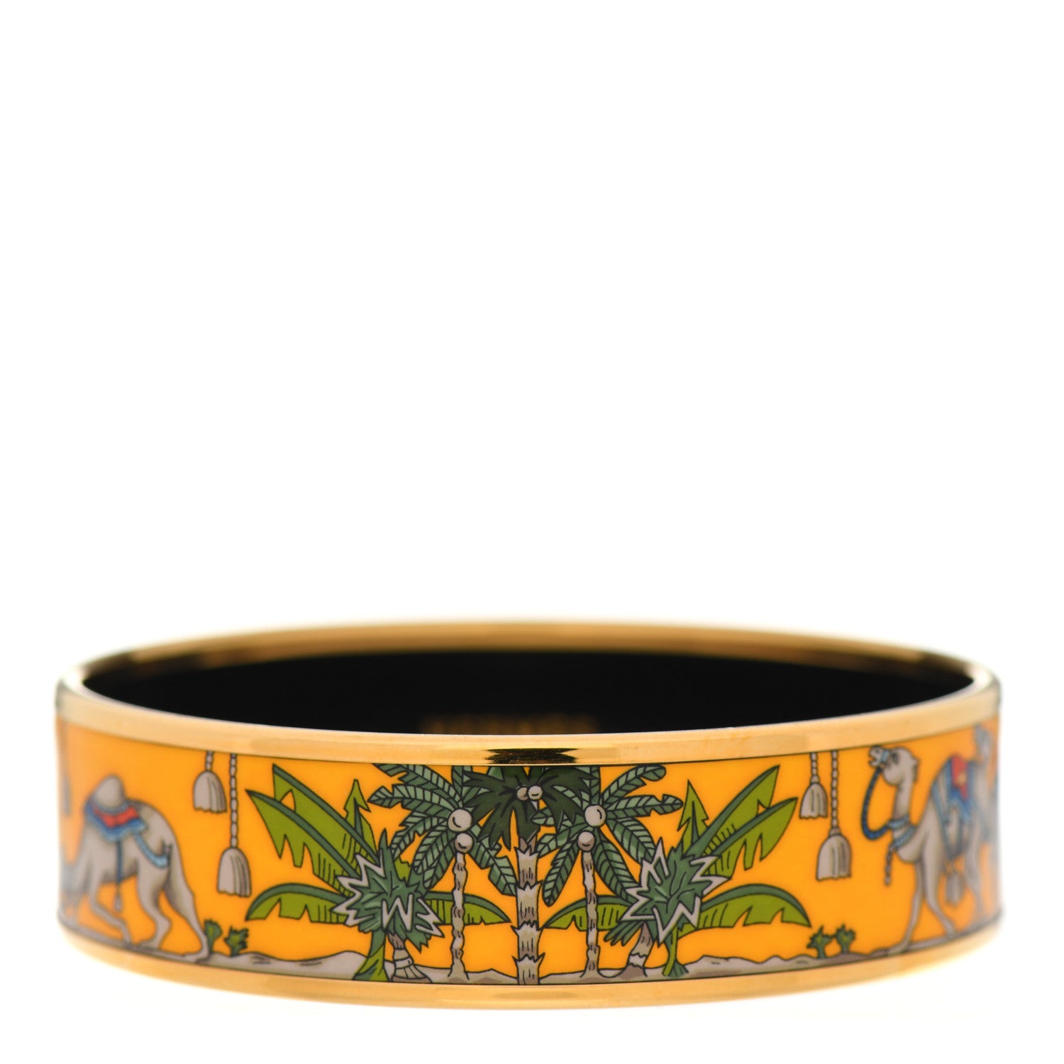 Hermes Enamel Printed Wide Bracelet 65 1 of 5