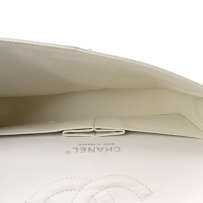 Chanel Caviar Quilted Medium Double Flap White 4 of 9