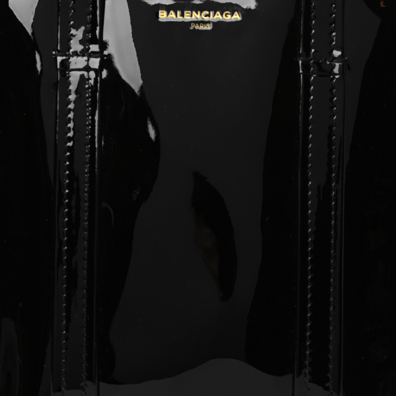 Balenciaga Patent XS Bazar Shopper Tote Black 8 of 10