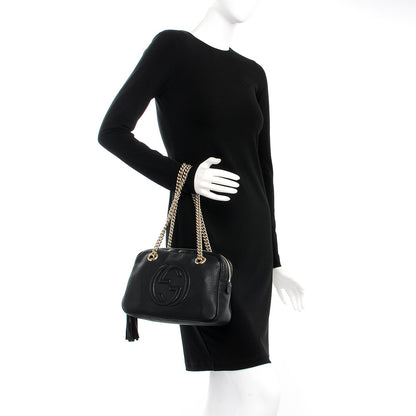 Gucci Pebbled Calfskin Small Soho Bowler Black 2 of 7