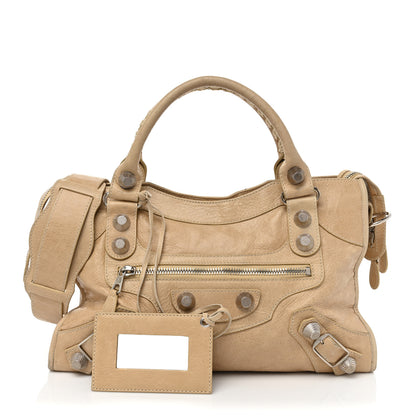 Balenciaga Agneau Giant 21 Silver Hardware City Sahara 2 of 16
