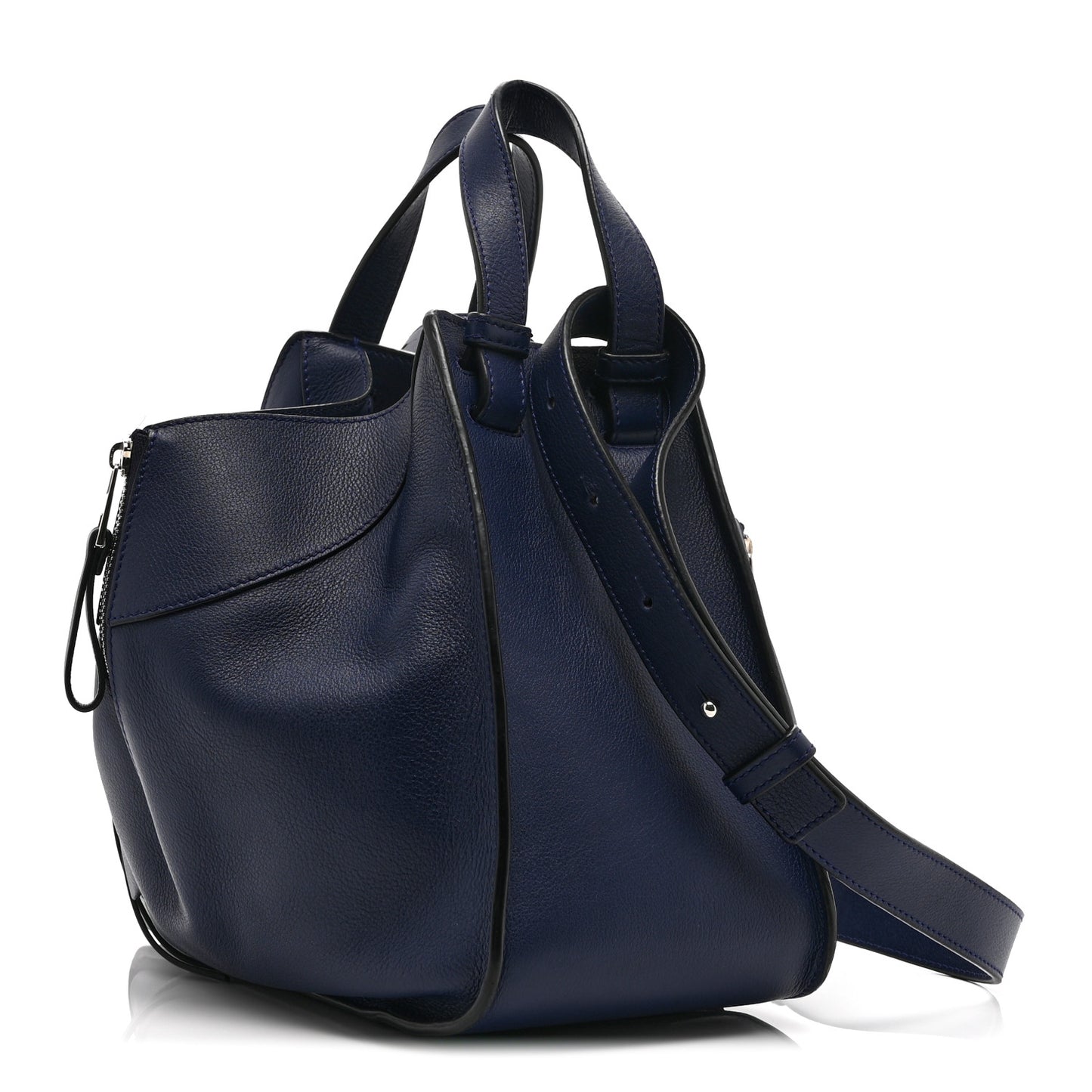 Calfskin Small Hammock Shoulder Bag Marine